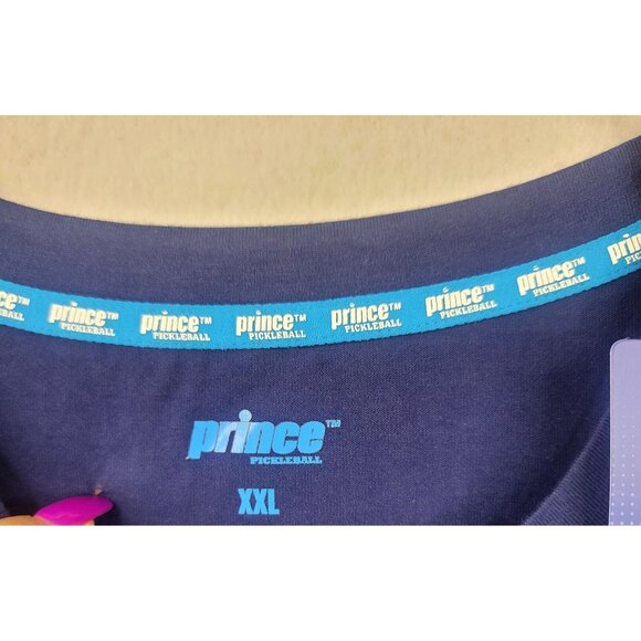 Prince Pickleball Navy XXL Cotton Blend Crew Neck Graphic Tee - Picture 2 of 6